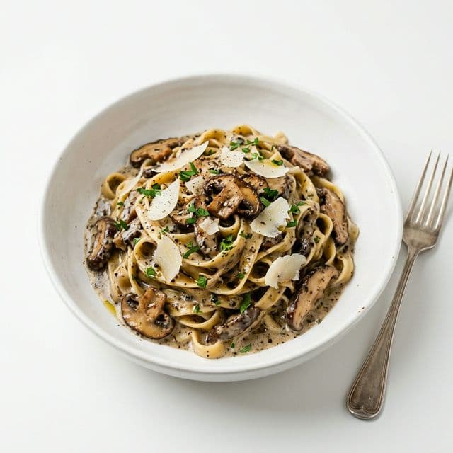 Truffle Pasta - Creamy mushroom truffle